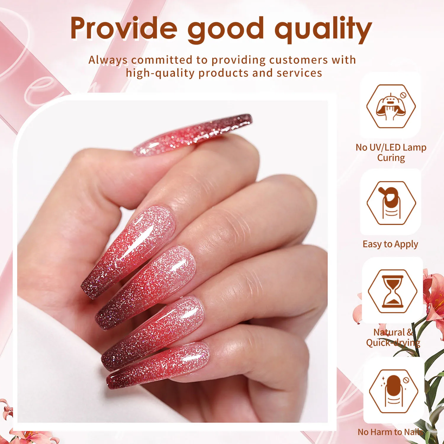 مجموعة مسحوق أظافر أكريليك مكونة من 20 لونًا، مسحوق أكريليك ملون لهدايا وصلات الأظافر المنزلية وصالونات الأظافر لا حاجة إلى مصباح الأظافر