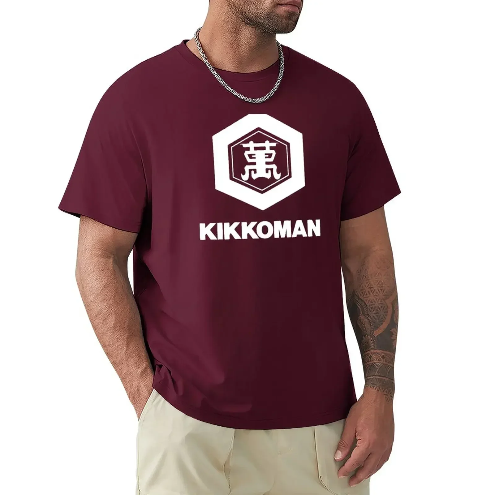 New Edition Blacks Mens Graphic T-shirts Big And Tall Best To But For Gift Family '-Kikkoman Soy Sauce Logo T-Shirt Men Clothing