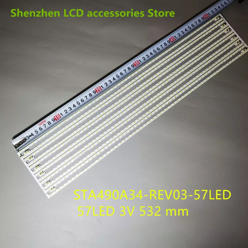 LED Backlight Strips For SONY KDL-49WD754 KDL-49WD759 KDL-49WD752 KDL-49WD751 73.49S02.D00-2-DX1 S490HF58 V0 STA490A34 57LED_R L