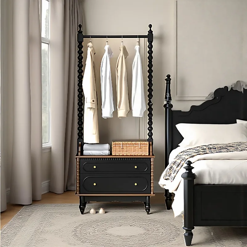 

Low Profile Black Clothes Racks Storage Display Modern Nordic Clothing Rack Bedroom Apartments Perchero De Ropa Room Furniture
