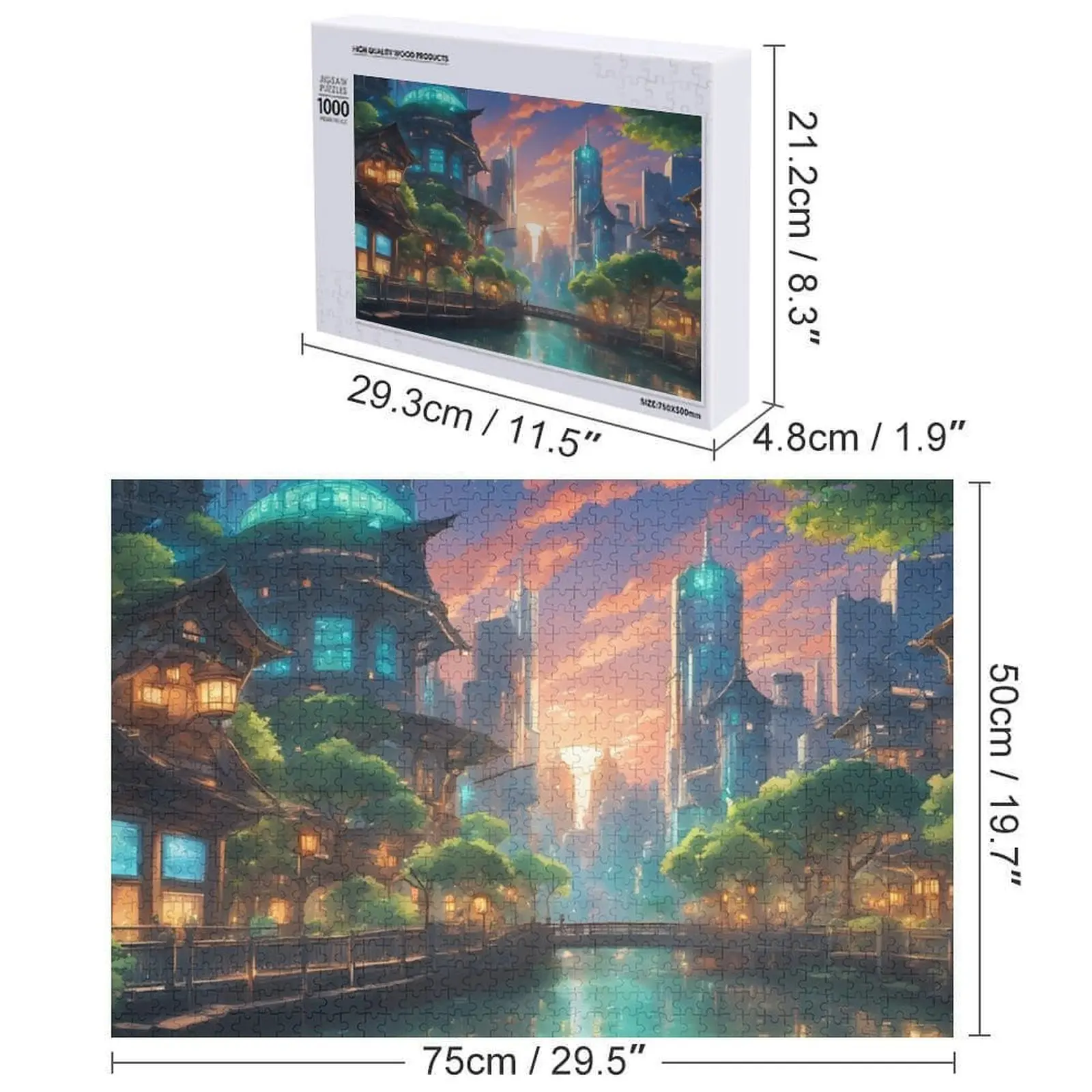 Puzzle Cityscape 2 Giocattoli personalizzati personalizzati per puzzle per bambini