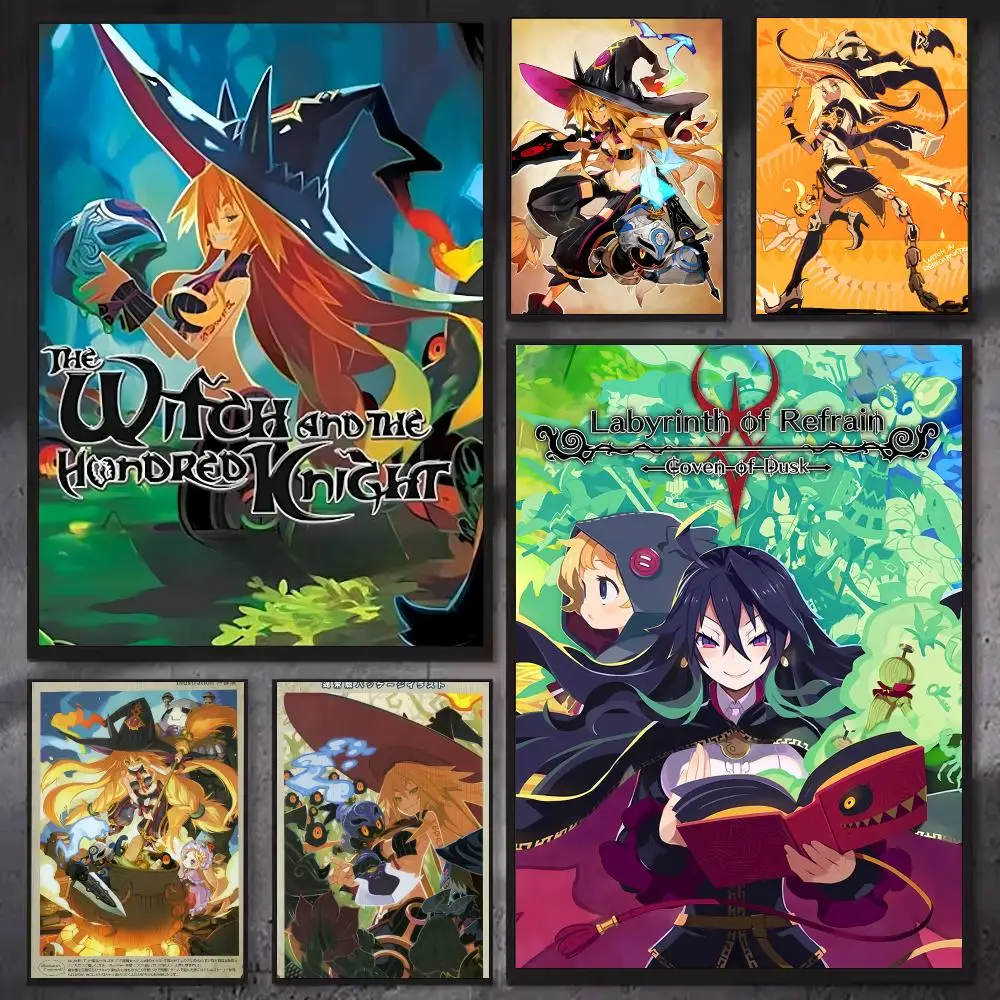 Game The Witch and the Hundred Knight Poster Self Adhesive Waterproof Wall Decor for Modern Home Bedroom Living Room