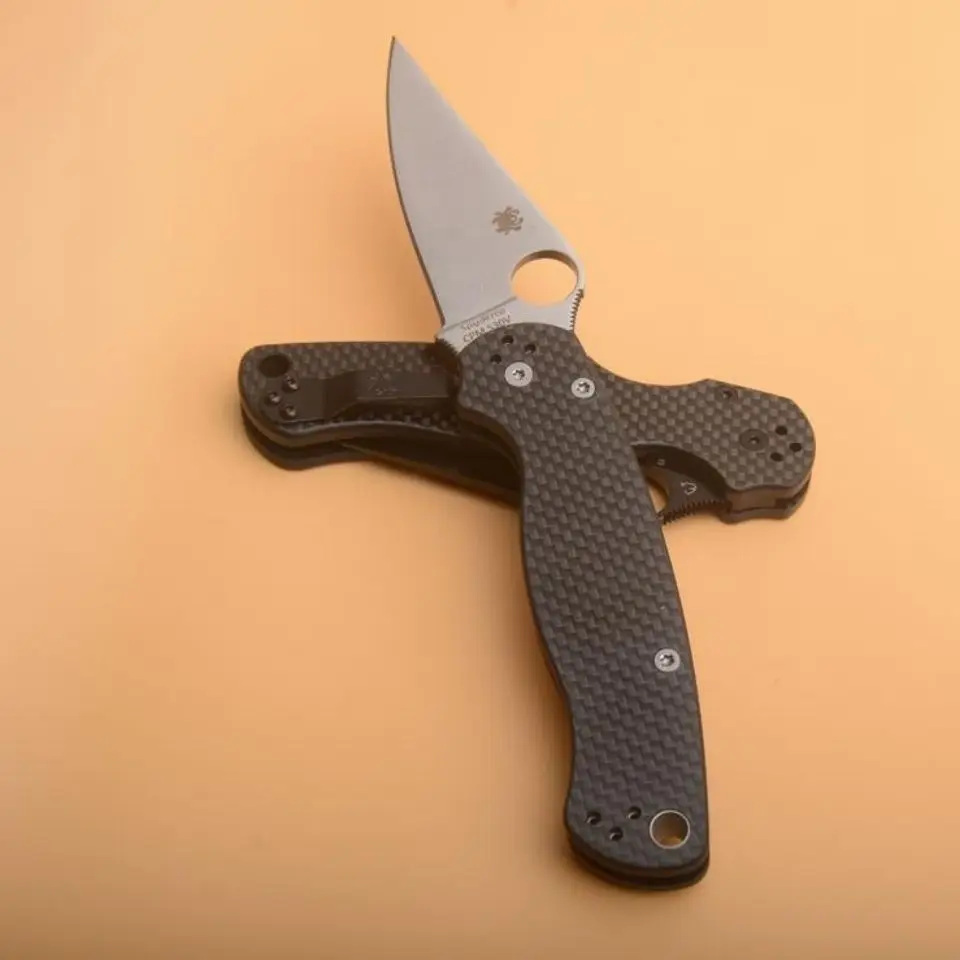 C81 سكين للفرد ألياف الكربون مقبض سكين التخييم في الهواء الطلق الصيد أداة اليد سكين #2