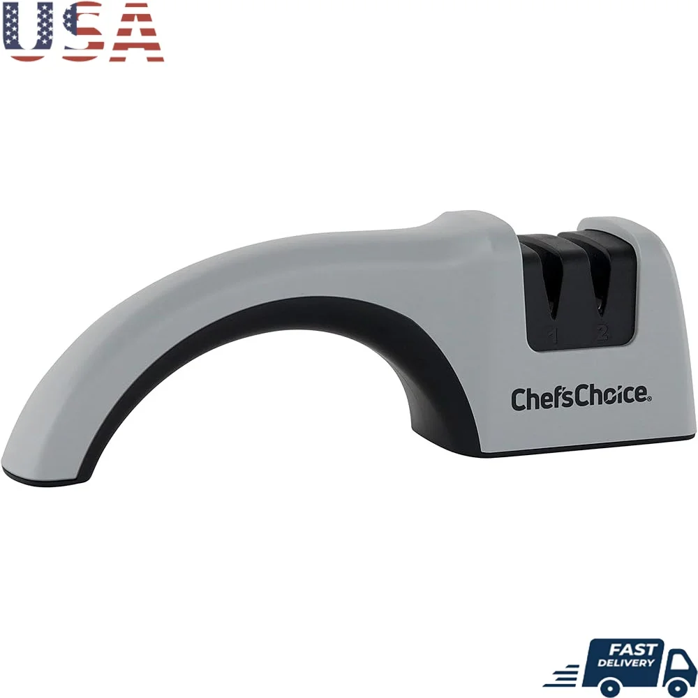 

Professional Manual Knife Sharpener 20-Degree Diamond Abrasives Kitchen Hunting Fillet Pocket Knives Ergonomic Design Safe Easy