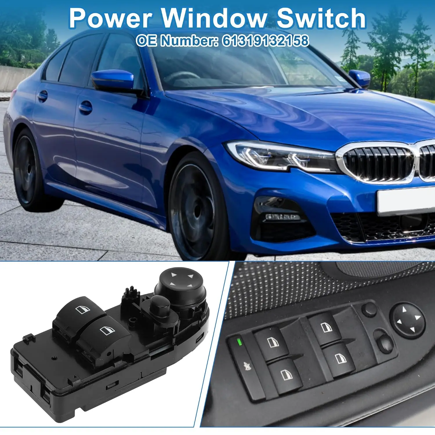 NEW Electric Power Window Switch Button For BMW 3 Series E92 (05/2005-02/2010) LCI (11/2008-06/2013) car styling