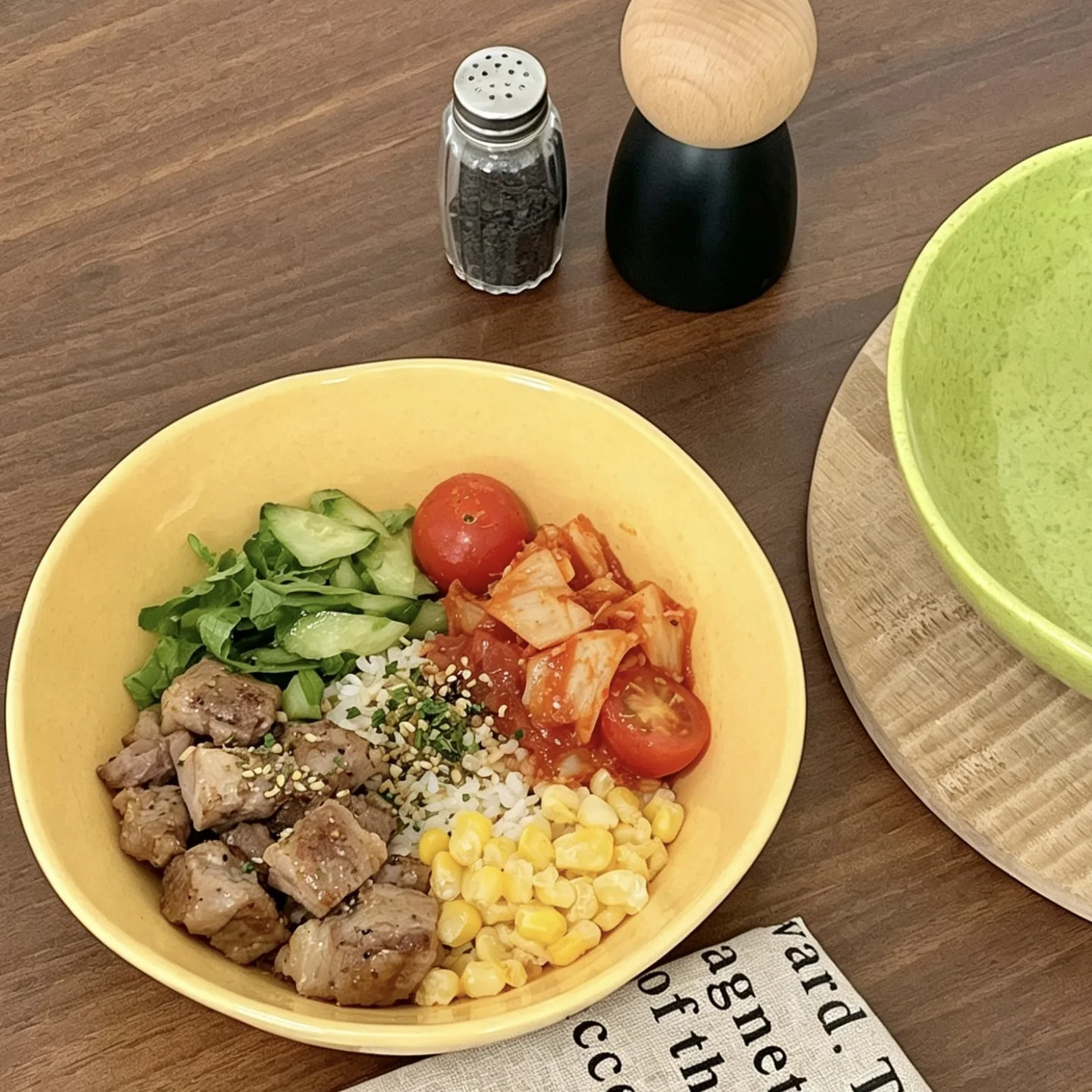HYS new high-value ceramic noodle bowl household personal instant noodle ramen soup bowl can be microwaved large bowl