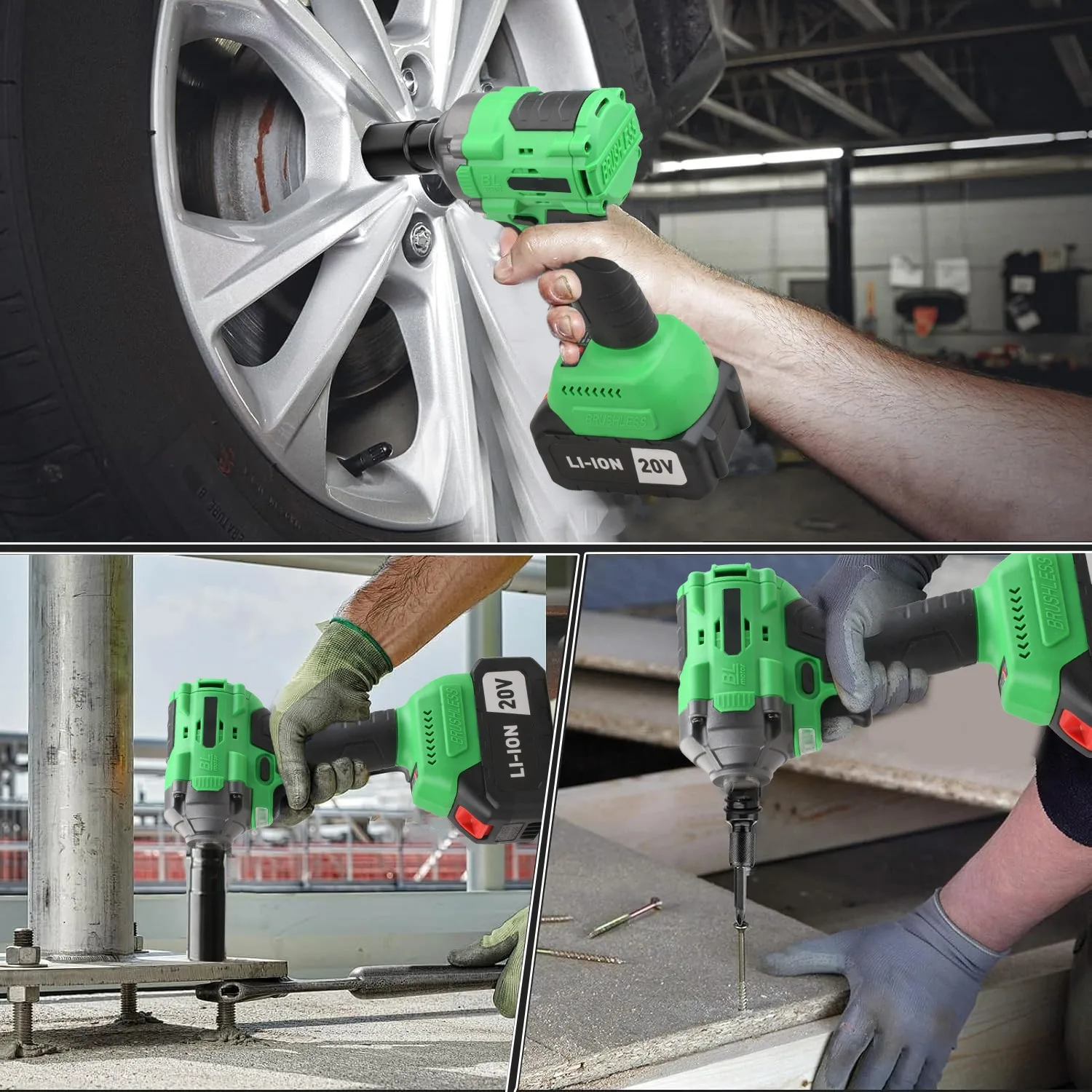 مفتاح ربط كهربائي 20 فولت 2 في 1 لاسلكي مع بطارية عزم دوران أقصى 650 نانومتر تدعم انخفاض الشحن مستودع الولايات المتحدة المحلي