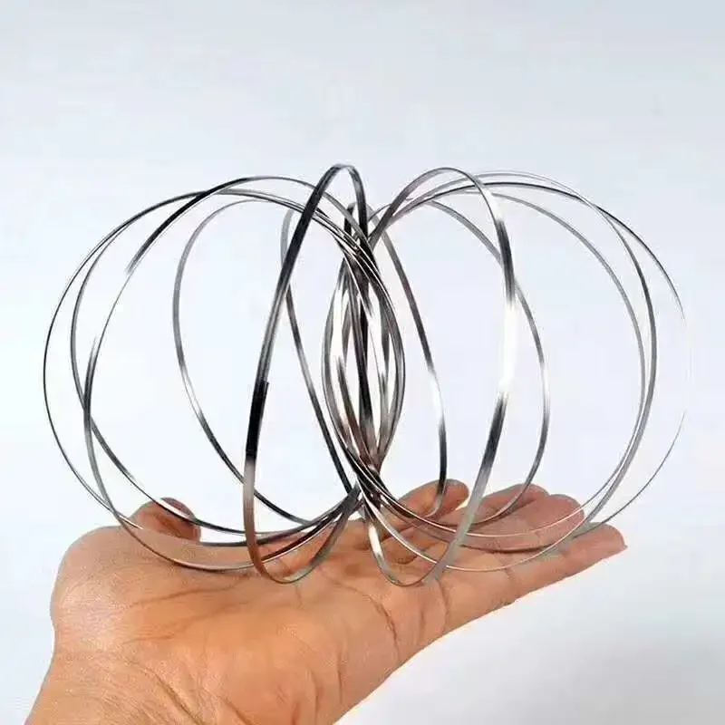 Flow Ring Kinetic Spring Toys Amazing Flow Toy FlowRing Kinetic Spring Toy 3D Sculpture Ring Amazing Toy Gift