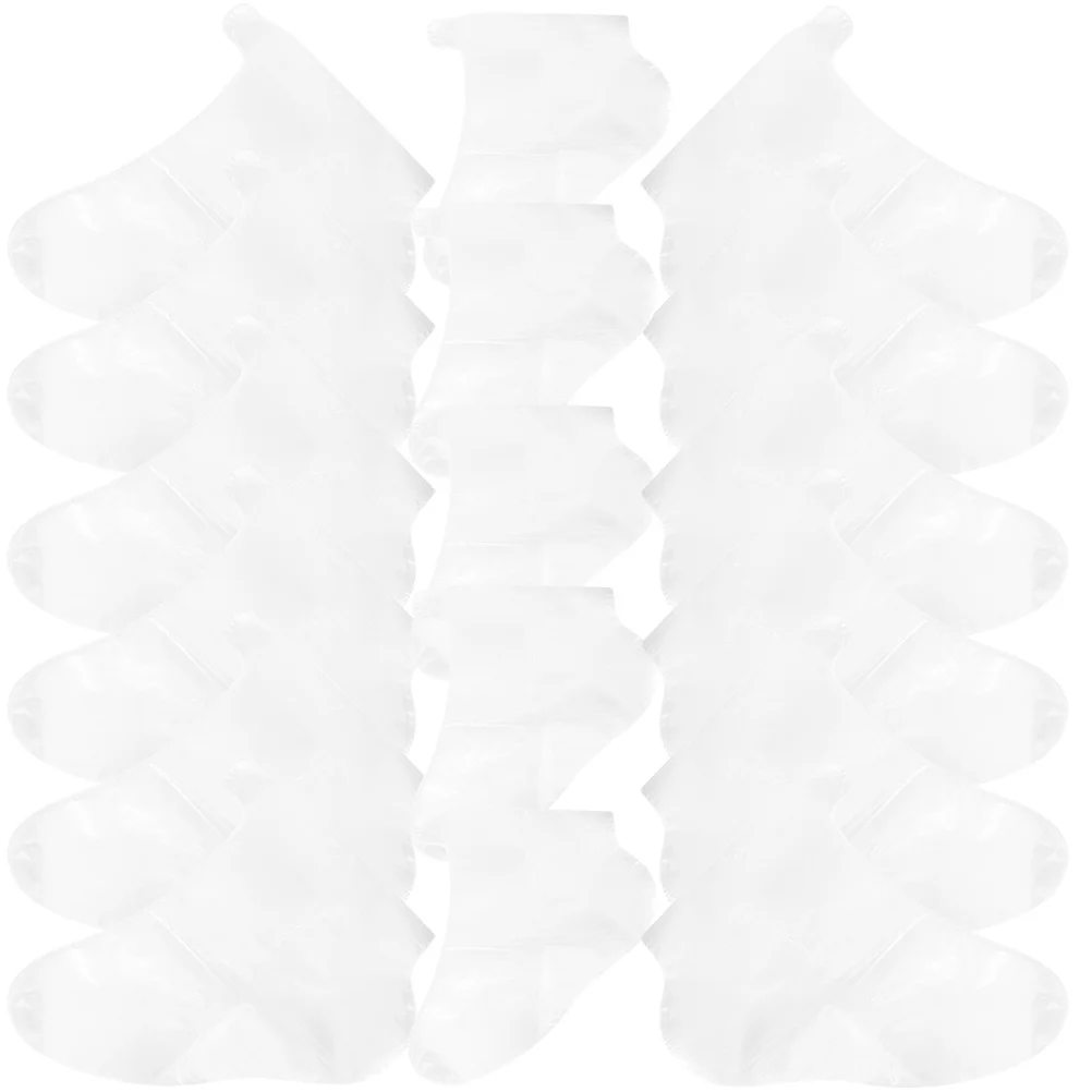 

100Pcs Disposable Foot Covers Clear Protective Foot Sleeves for Skating Skiing Amusement Parks Shoe Trying-on Cover