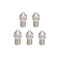 10Pcs ANYCUBIC 4Max Pro 2.0 Stainless Steel Nozzles - 3D Printer Parts