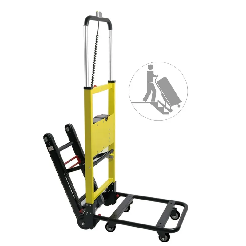 Power Stair Climber Electric Stair Climbing Trolley Four Wheel Hand Trolley for Climbing Stairs