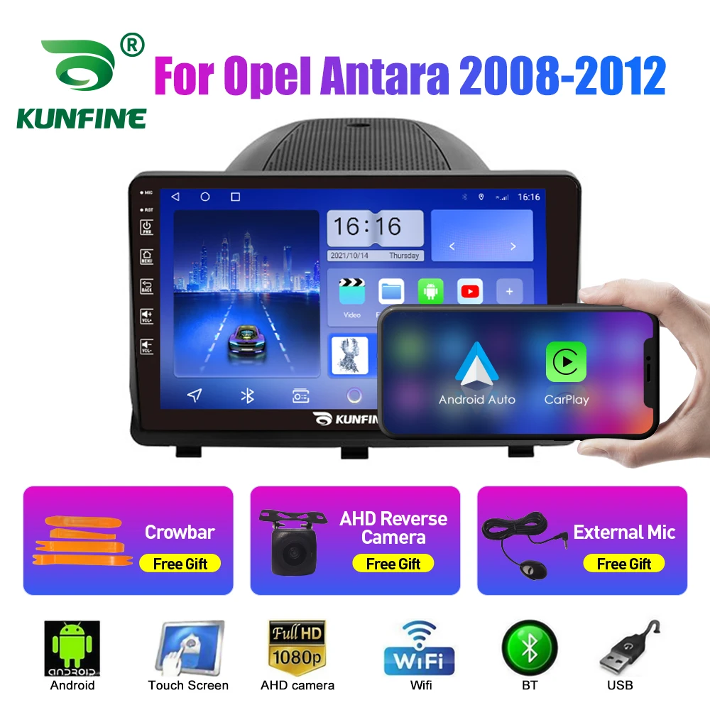 

Автомобильный радиоприемник для Opel Antara 2008-2012 2Din Android, восьмиядерный автомобильный стерео DVD, GPS-навигационный плеер, мультимедийный Android Auto Carplay