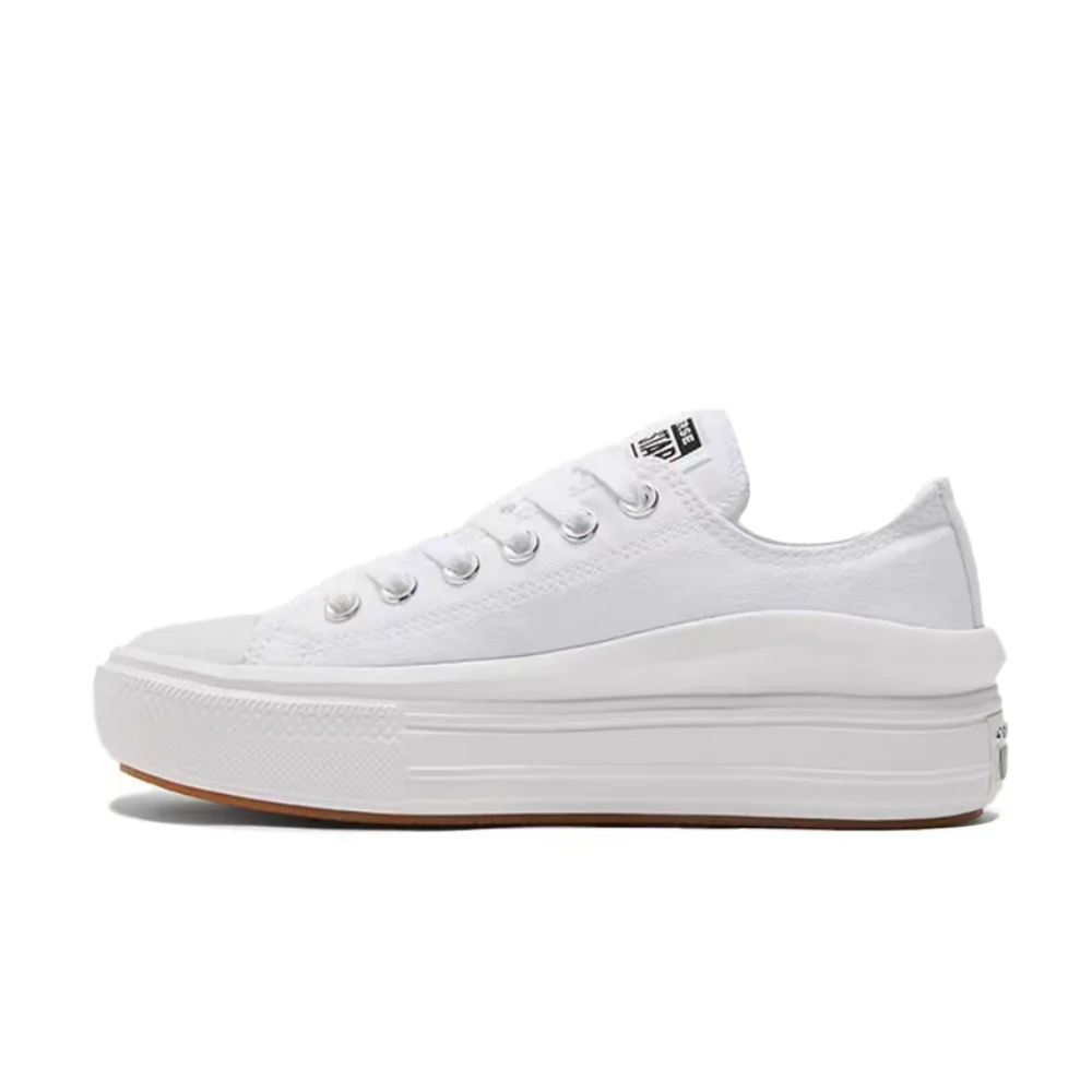 Converse All Star Move Chuck Taylor Women's Low-Top Canvas Sneakers  White, Classic, Versatile, Casual & Durable 570257C