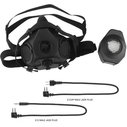 SOTR Mask Special Tactical Respirator Half Face Mask Radio Mobile Communication Version for Militar Paintball Airsoft CS Cospla