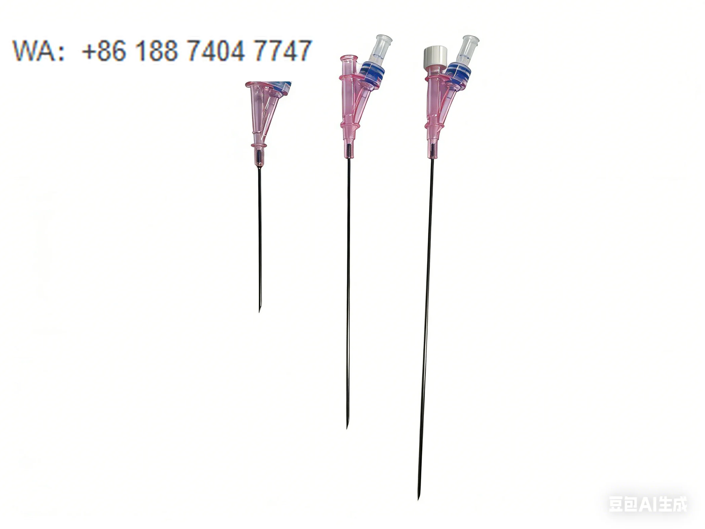 aiguille-capillaire-de-guidage-de-type-y-en-acier-inoxydable-transparent-bleu-rose-pour-intervention-veineuse-centrale-fournisseur-medical