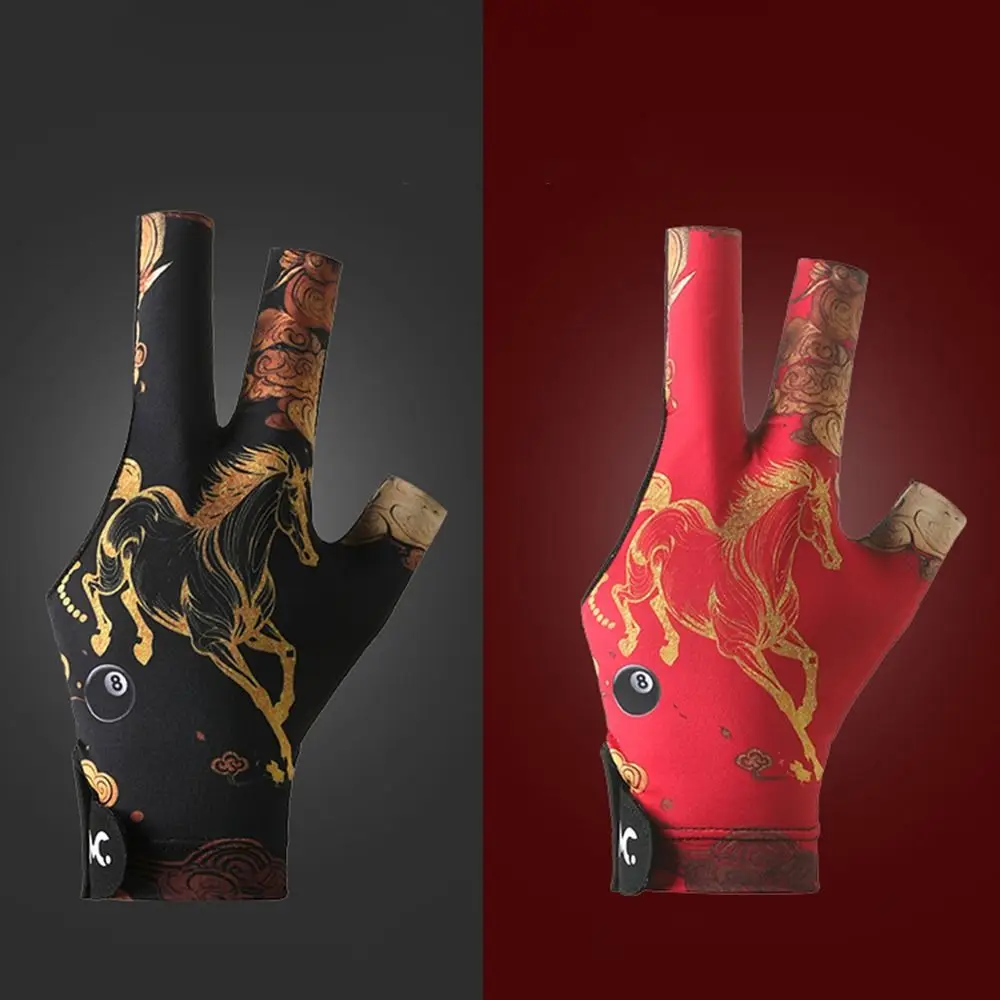 

New Left Hand Billiards Glove Elastic Breathable Billiard Training Gloves Non-slip Snooker Billiard Glove Billiards Accessories