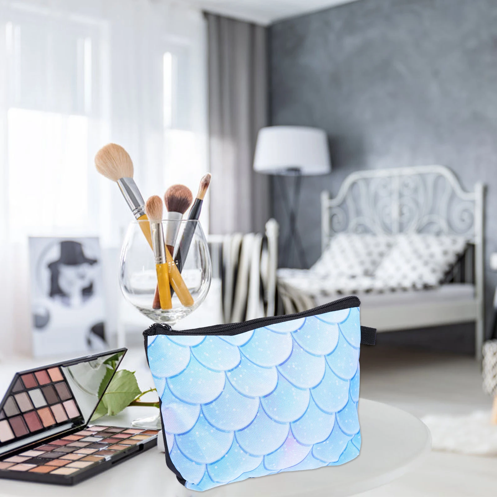 

Toiletries Bag Travel Makeup Toiletry Polyester Mermaid Tail Bags for Women