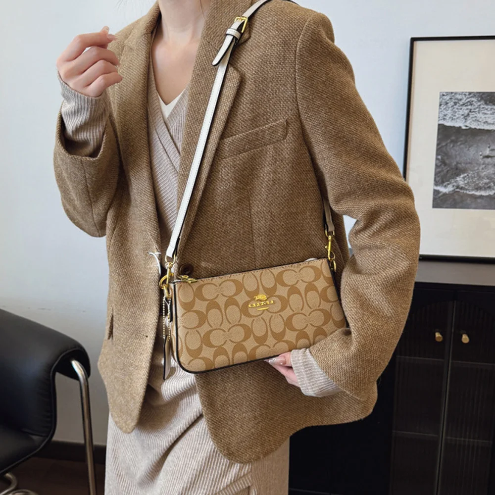 High-end style bag 2026 new women's mahjong bag retro print elegant chain bag underarm bag crossbody bag image 5