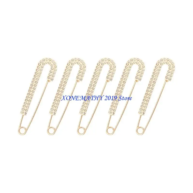 

F42F 5pcs Rownestones Талия застежка -застежка металл