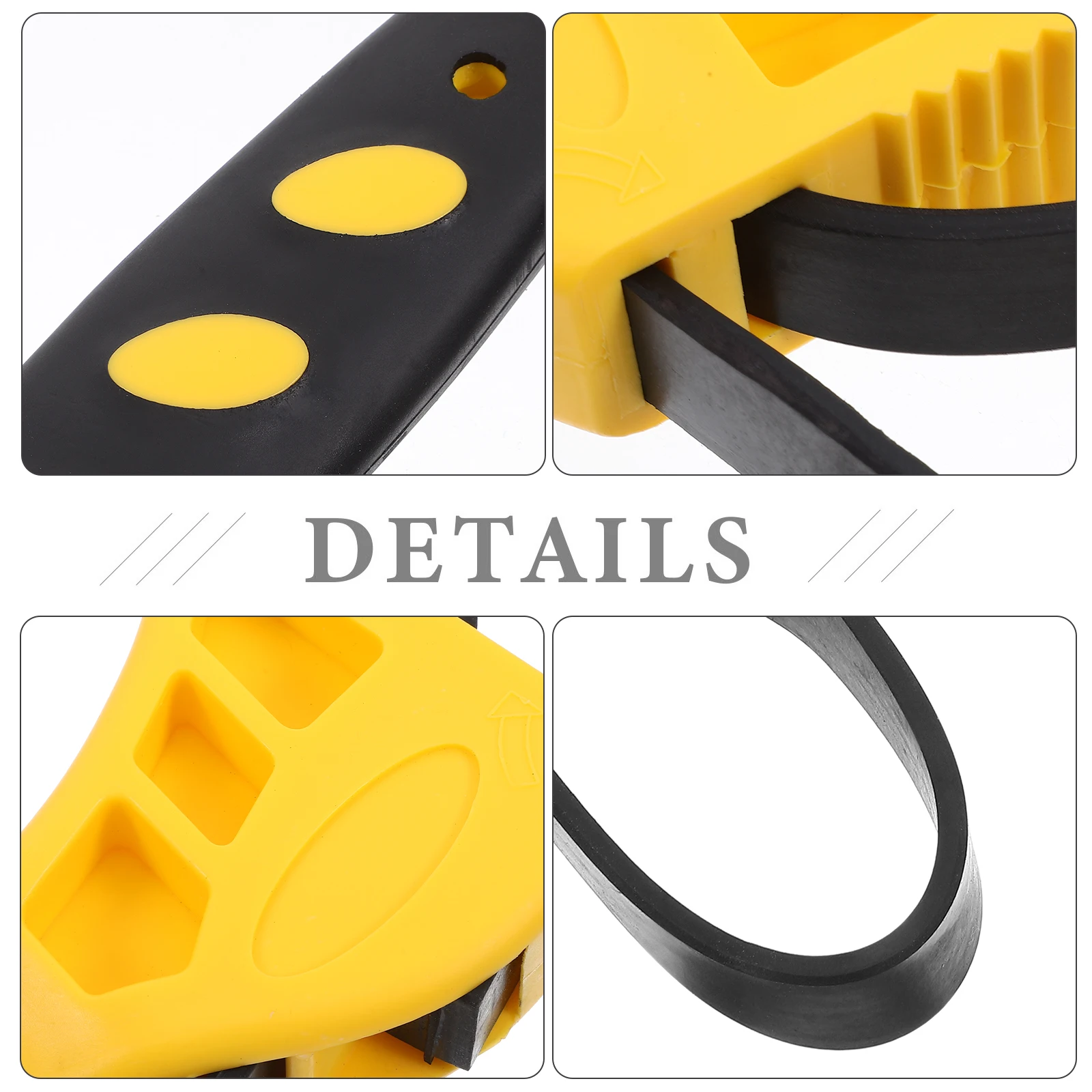 

2pcs Multi-Functional Wrench Adjustable Oil Filter Removal Tool For Plumbing Motorcycle Jar Opener Strap Wrench