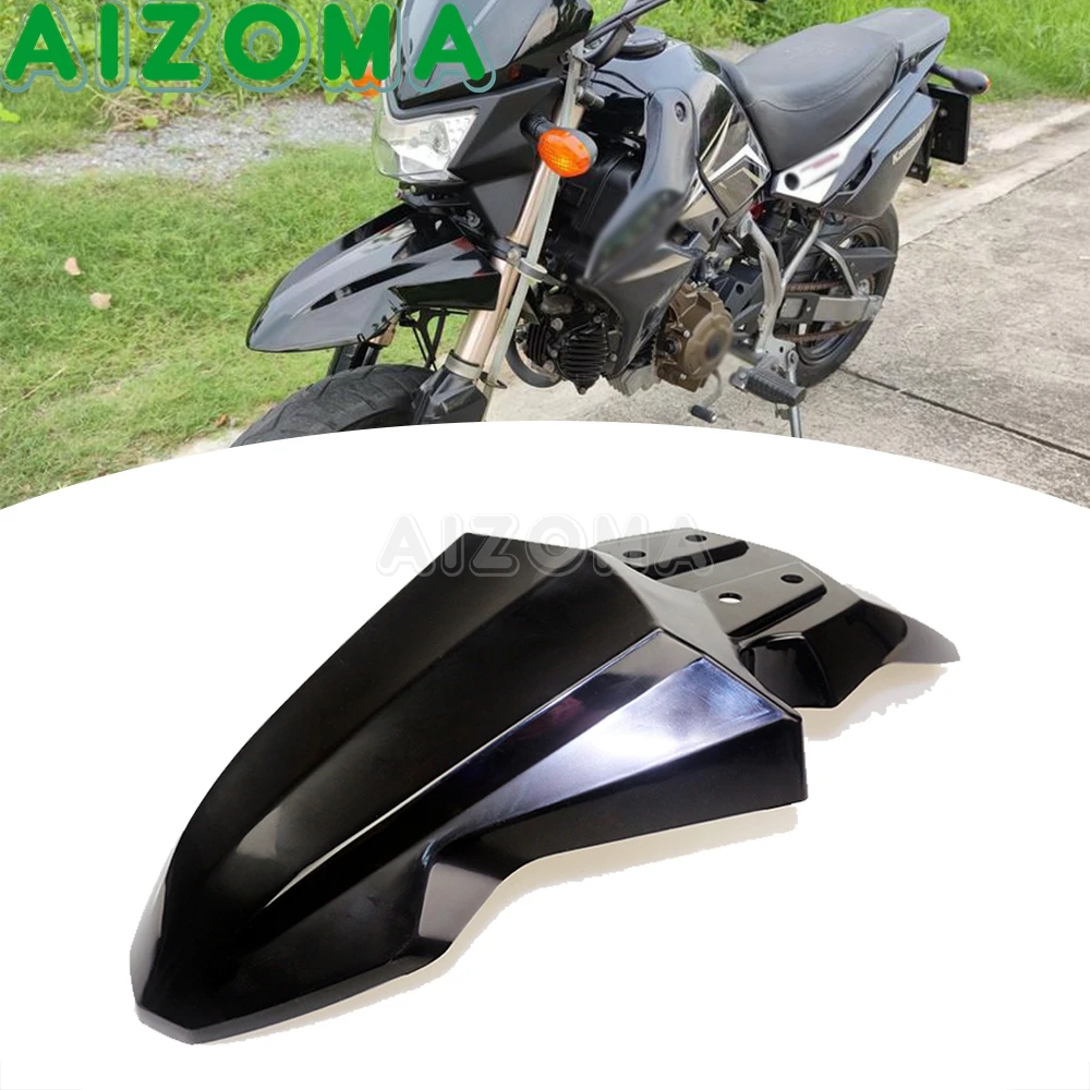 Supermoto мини дорожный мотоцикл пластиковое крыло грязевой велосипед переднее колесо брызговик черный брызговик для Kawasaki KSR110 KSR110