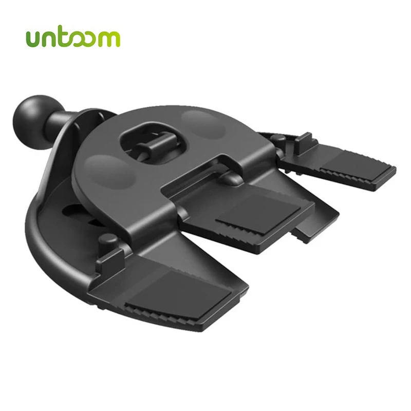 Untoom CD Slot Mount Base for Car Mobile Phone Holder Universal 17mm Ball Joint CD Slot for Car Cell Phone Support GPS Brackets 