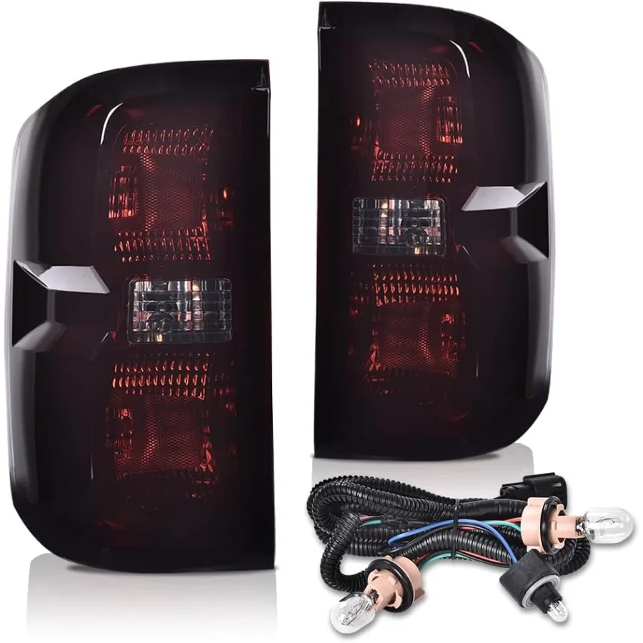 

Задние фонари в сборе с лампами, совместимые с Chevy Silverado 1500 2500 HD 20162019 и GMC Sierra 3500 HD 20162019, задним хвостом La