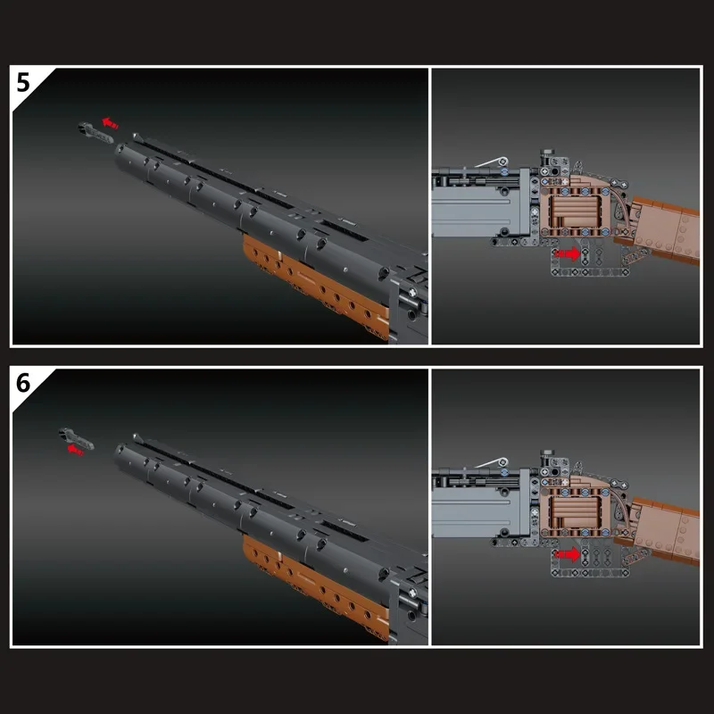 Mold King 14016, двухстворчатый ружье, строительный блок, модель WW2, оружие, серия, винтовка, игрушки для стрельбы, детские праздничные подарки