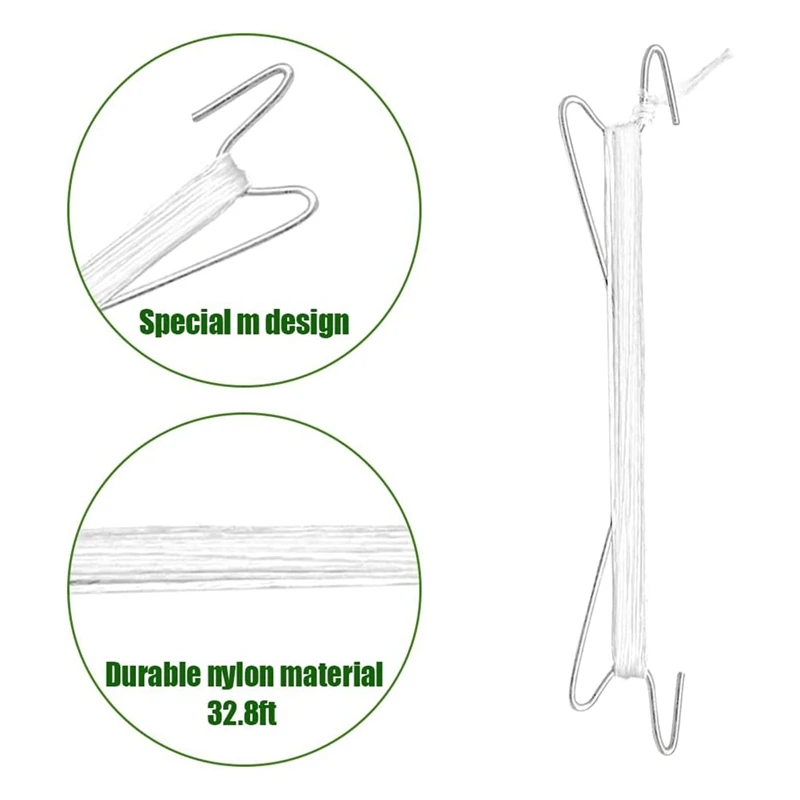 Ganchos para tomates, ganchos para soporte de tomate, Clips de soporte para plantas con cuerda, gancho de soporte para tomate para plantas trepadoras
