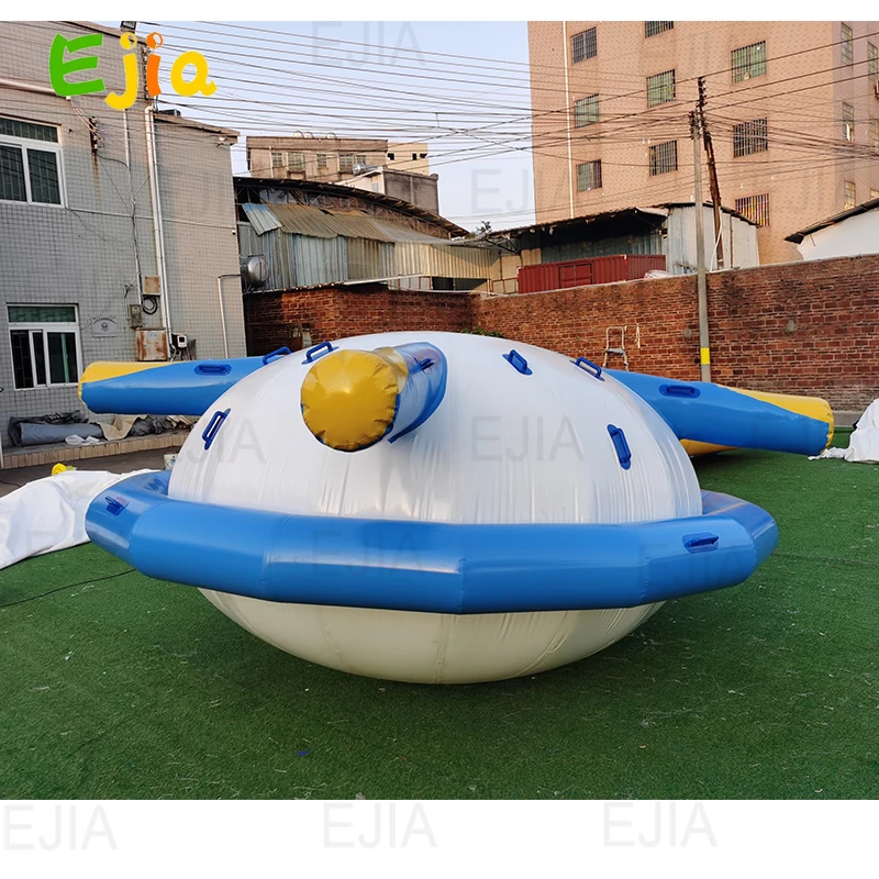 13ft-4M  Dia Inflatable Flying Disco Boat Towable / Inflatable Water Saturn For Water Park Games