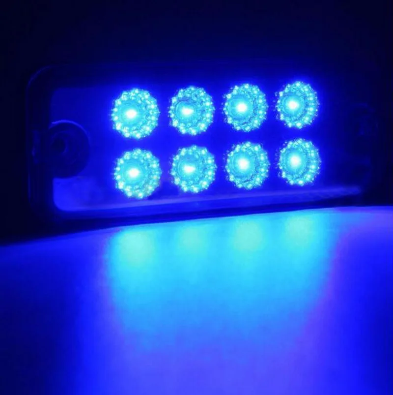 

8LED High Bright Vehicle Light DC12V Sealed Blue Lamp Side Clearance Light For Truck Trailer