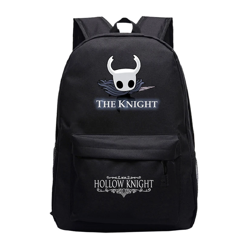 

Game Hollow Knight Backpack Cartoon Nylon Schoolbag Fashion Men's Knapsack Boys Girls School Backpack Students Outdoor Backpack