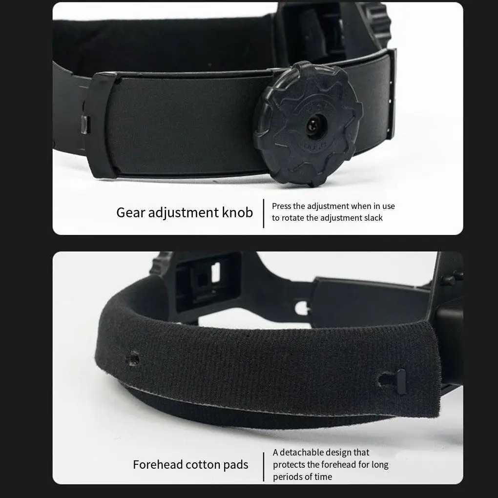 Welding Helmet Comfortable And Functional For Safe Welding Breathable Dimming Welding Masks 2+light+5protectors