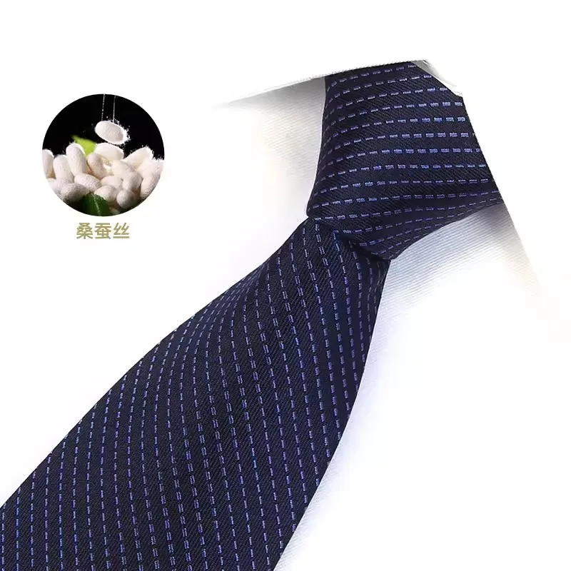 Guaranteed 100% Silk Ties for Men High Quality Formal Business Ties Striped Plaid Polka Dot Necktie Black Navy Blue Red Purple