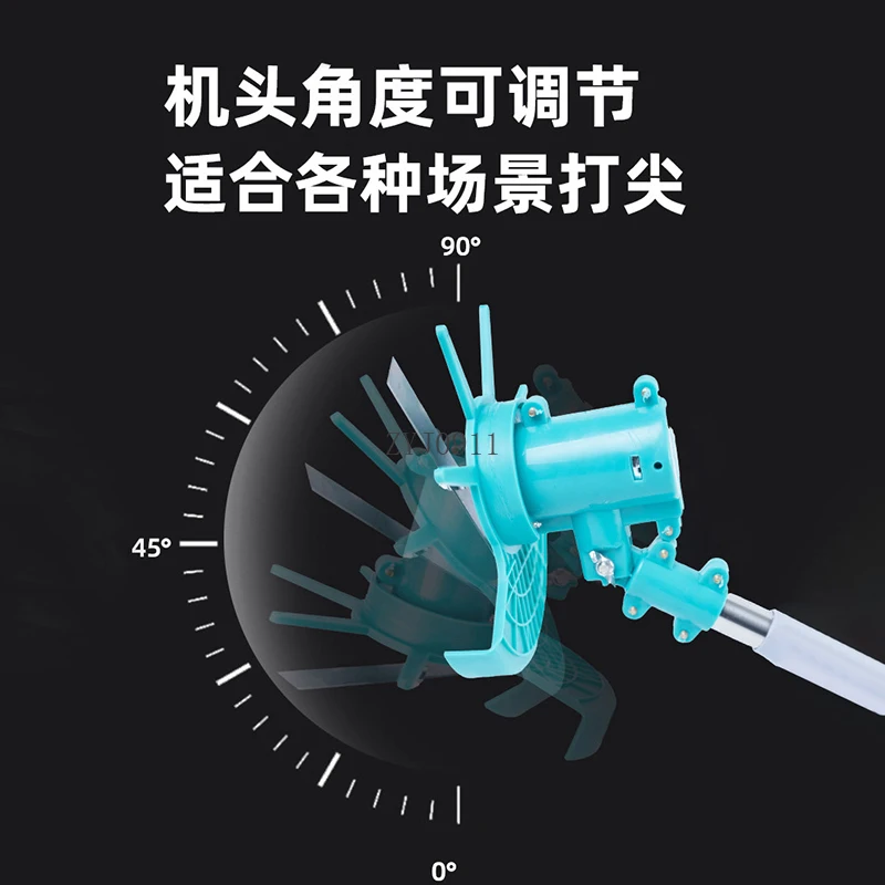 Hedge trimmer Electric rechargeable high-altitude landscaping retractable extension rod trimmer