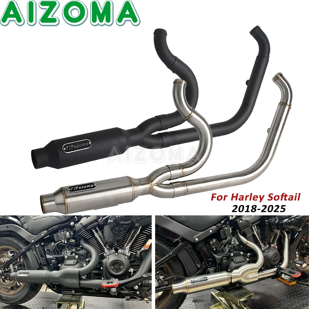 

Мотоциклетный глушитель 2-в-1 для Harley Softail StandardFXST Street Bob FXBB FXBBS Slim FLSL Deluxe FLDE 18-25