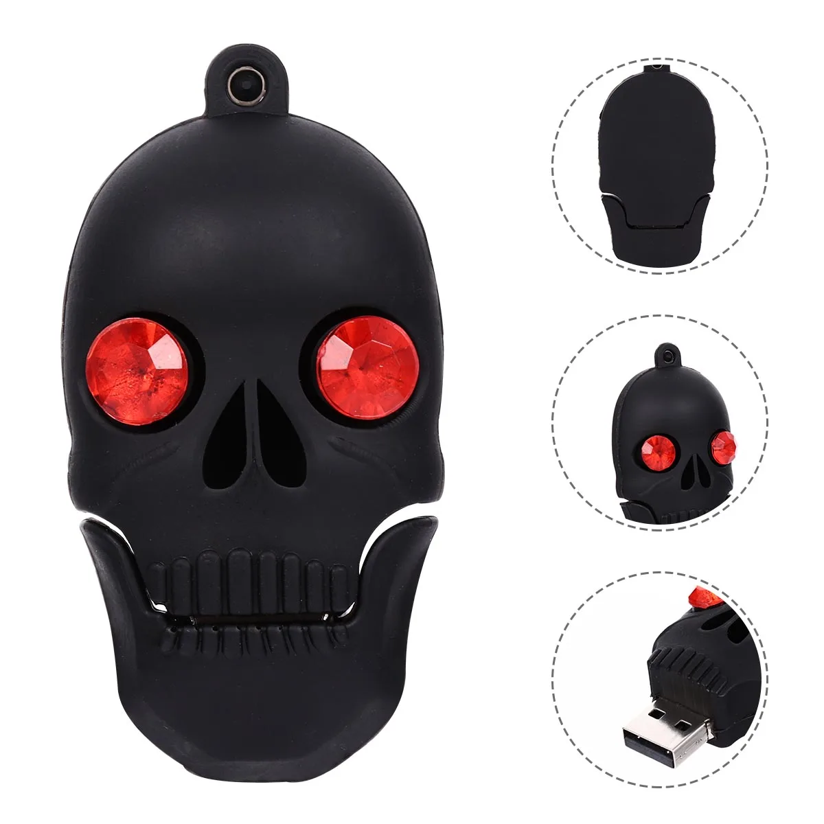 

Skull USB Drive Pen Halloween Flash Car 64gb 2.0 Jump Silica Gel Thumb Pendrive