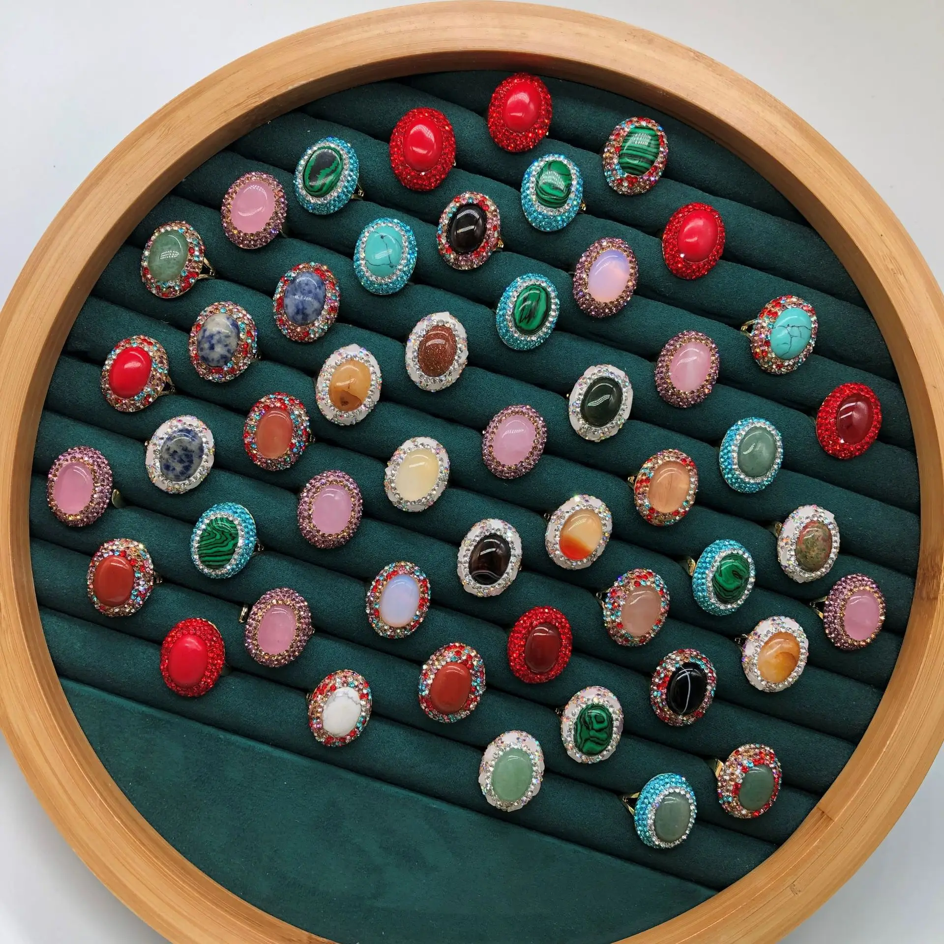 1pc Rhinestone Women's Rings Fashion Design Finger Ring Crystal Open Ring Adjustable Cubic Zirconia Wedding Party Rings Gifts