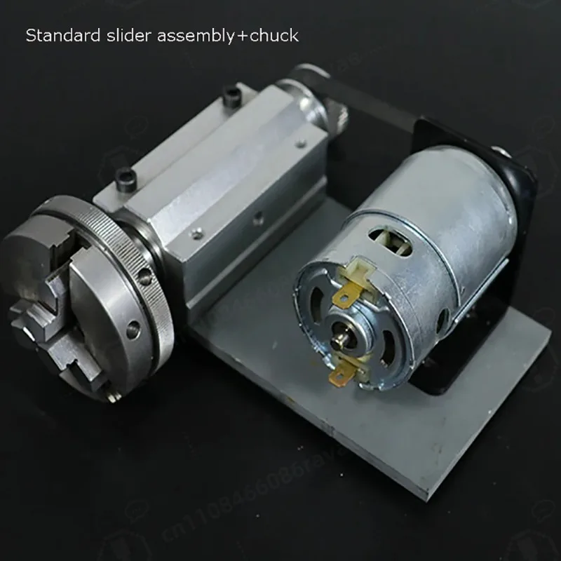 Woodworking Spindle DIY Slider Assembly + Chuck Y No power Multi-function 895 Motor Rotary Lathe