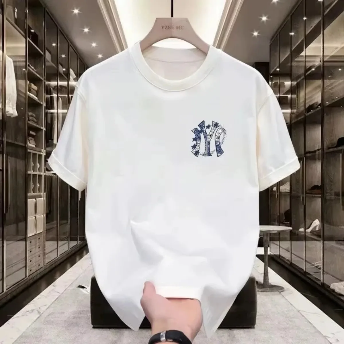 2026 New Trendy Street Printed Men's Short-sleeved T-shirt - A Street-style Comfortable Summer Loose Men's T-shirt