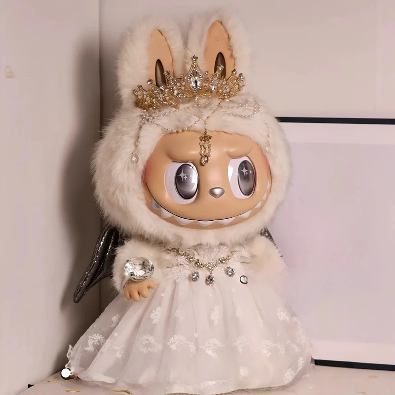 

58cm For Labubu Clothes Zimomo Enamel Labubu Doll Clothing Large Clothes Celebrity Style Set Rich Miss Clothes Birthday Gift