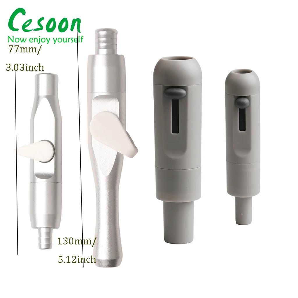 Dental Saliva Ejectors Strong/ Weak Suction Valves SE/HVE Tips Adaptor Rubber Snap Tip Adaptors Nozzle Dentist Adjustable Tools