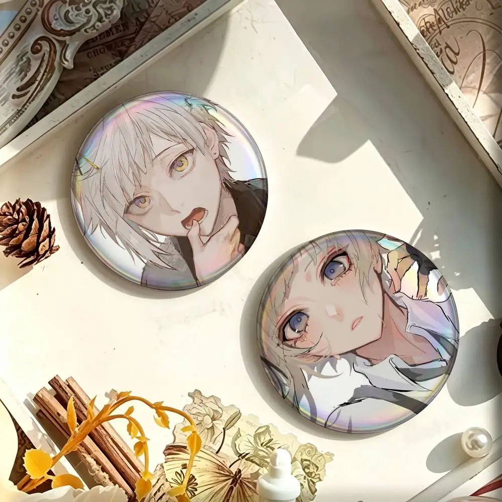 Bungou Stray Dogs Atsushi Nakajima Custom Enamel Pin Badges 25mm 32mm 44mm 58mm Backpack Hat Decor Toys Gifts