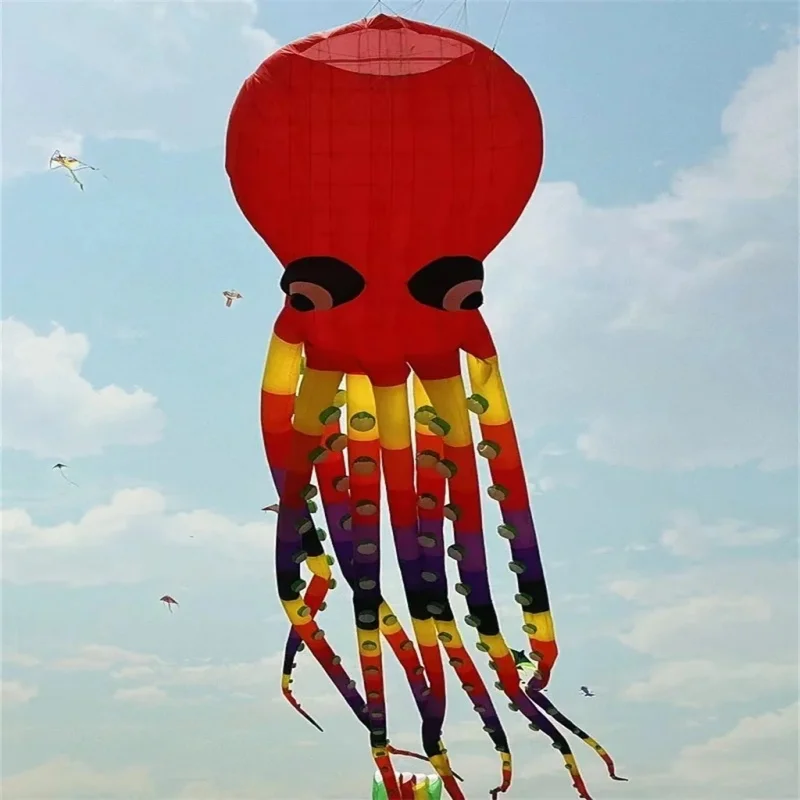 Free shipping new 13m large octopus kites for adult flying toys kite reel inflatable kite flying inflatable games Novelty toys