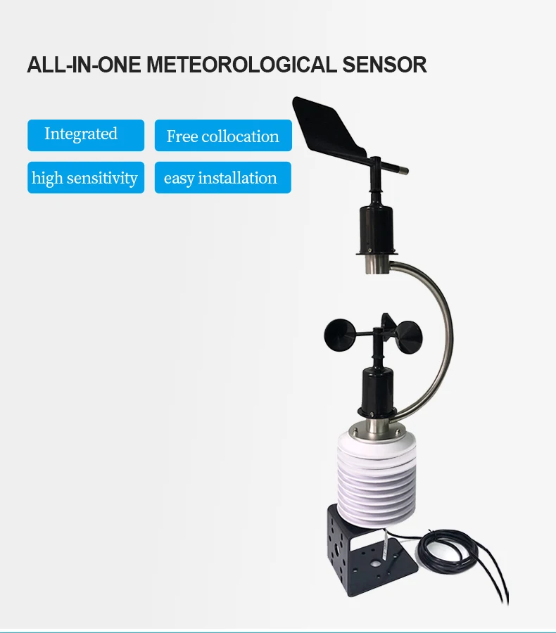 تخصيص المتكاملة Co2 Co No2 So2 درجة الحرارة في الهواء الطلق الرطوبة كاملة أكوريت محطات الطقس المحمولة الأوتوماتيكية للبيع #6
