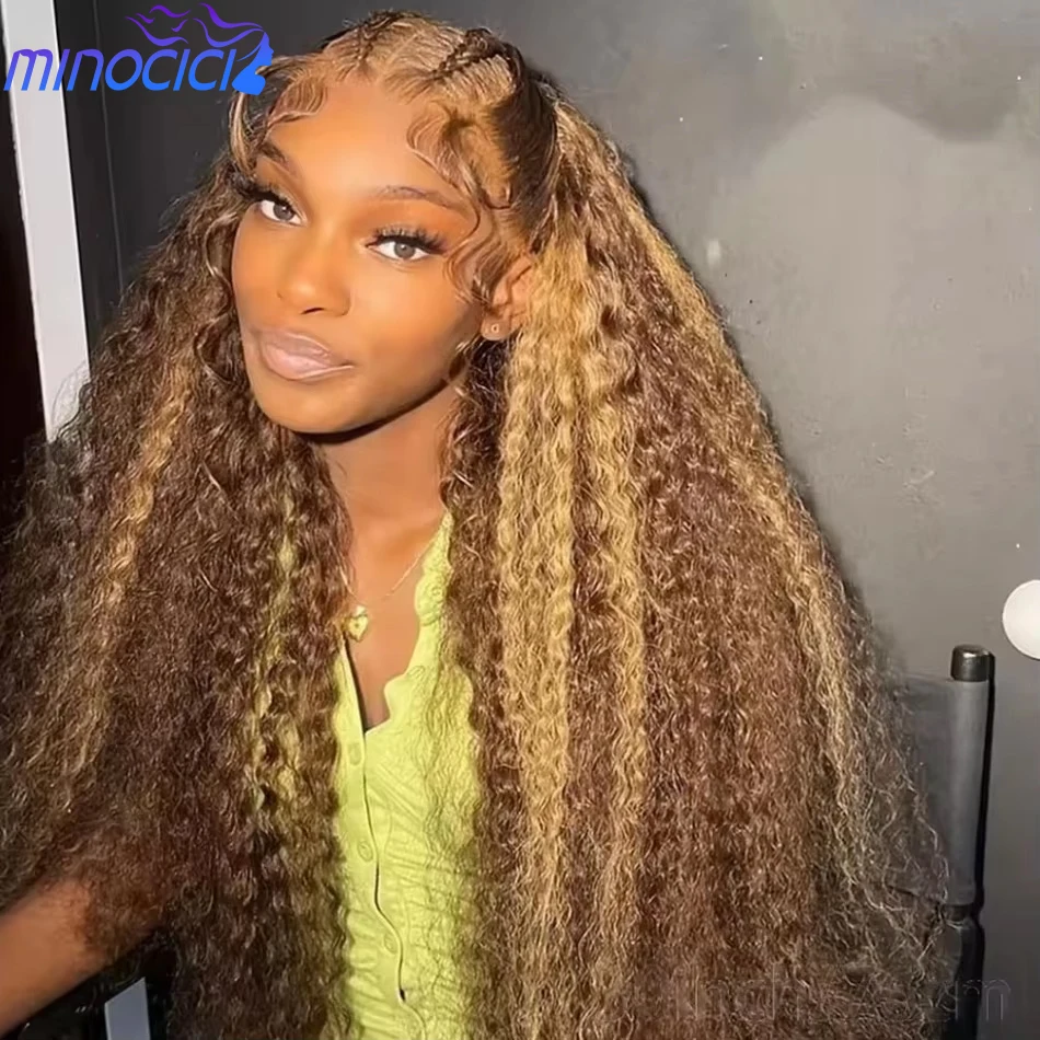 

Парики из натуральных волос с глубокими волнами, вьющиеся 13X6 Hd, кружевной фронтальный парик, плотность 250, P427, омбре, волнистая волна, кружевной передний парик, предварительно выщипанный