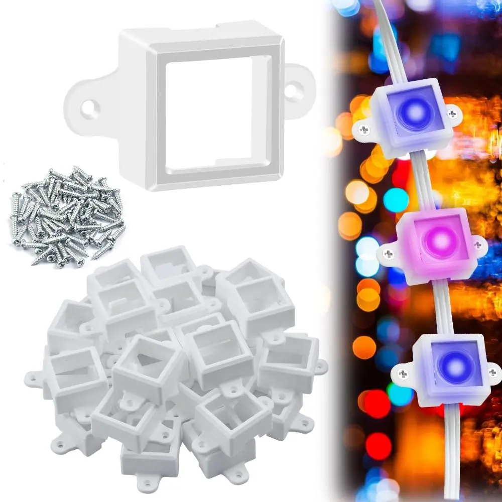 

5pcs Easy Install Weather Resistant LED Bracket H706/H705 Eave Mount Light Clips Universal Outdoor Light Holder for Govee Home