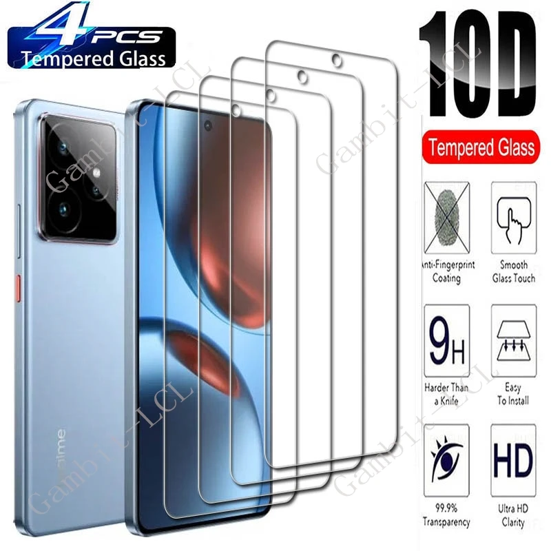 4PCS For Realme GT 7 Screen Protective Tempered Glass ON RealmeGT 7T RealmeGT7T GT7T GT7 RealmeGT7 6.8