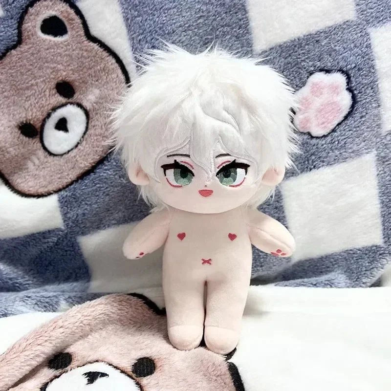 20 centimetri Anime Danganronpa Nagito Komaeda Peluche Bambola di Pezza Giocattolo Peluche Del Fumetto Adorabile Figura Burattino Vestire Giocattoli Regali di Natale