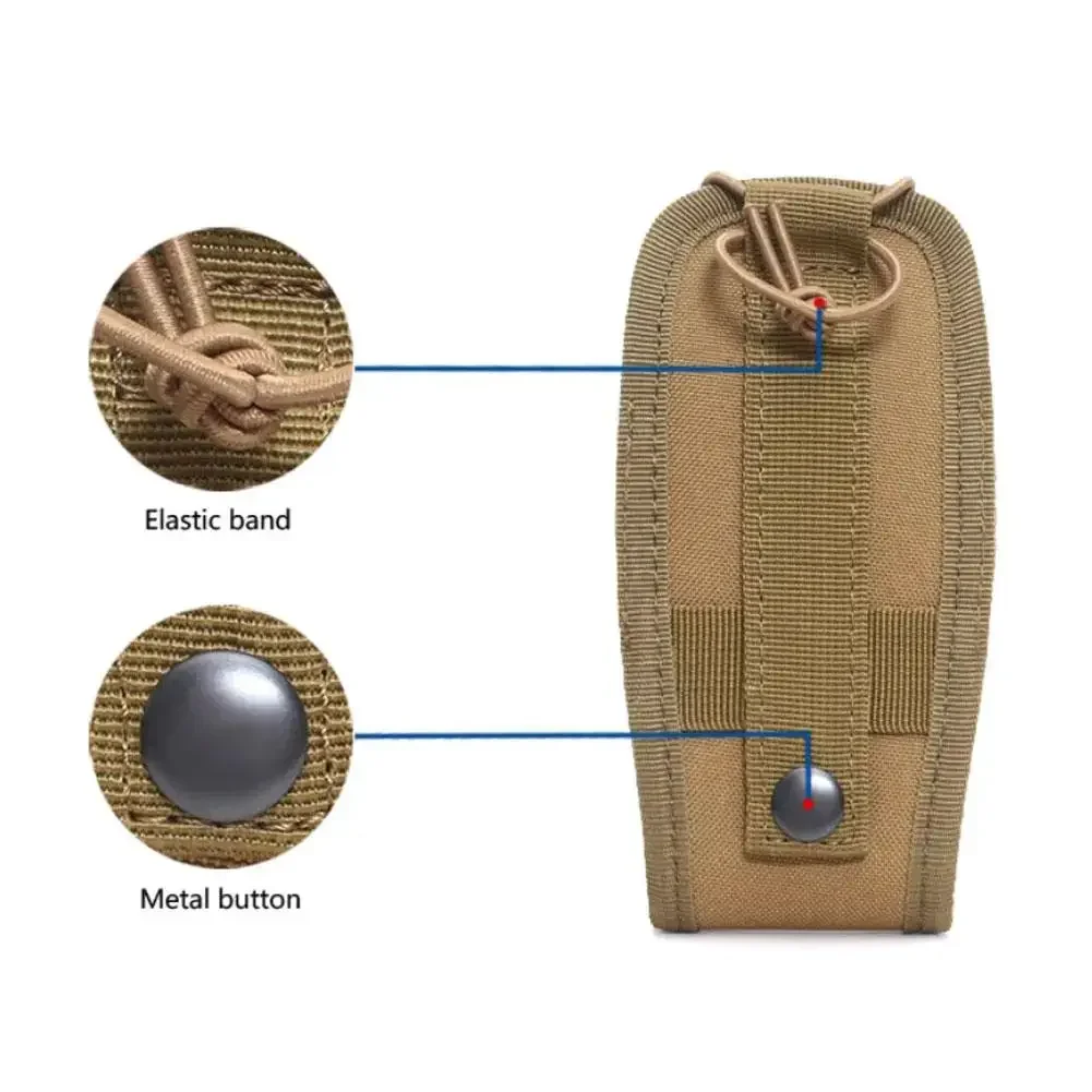 Taktische Walkie-Talkie-Tragetasche, Molle-Funkgerätetasche, tragbare Outdoor-Jagd-Sport-Hüfttasche, Interphone-Holster – Detail 13
